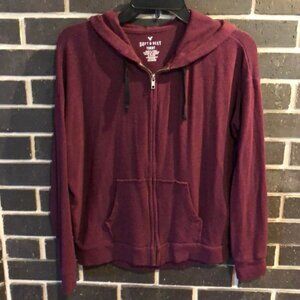 American Eagle Soft and Sexy Terry Zipper Hoodie